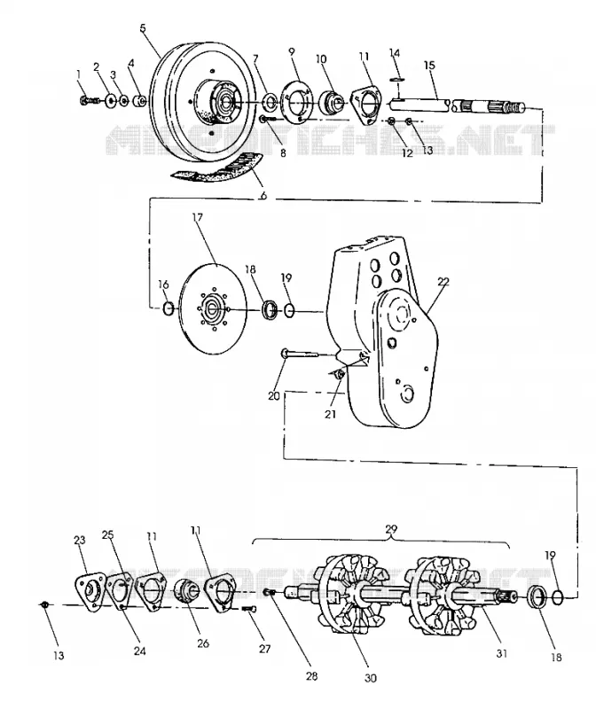 CADENACASE ASSEMBLY 500 AND 500 CLASSIC (4921252125029A)