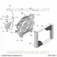 ENGINE, SISTEMA DE REFRIGERACIÃ“N, RADIATOR, FAN & OVERFLOW BOTTLE