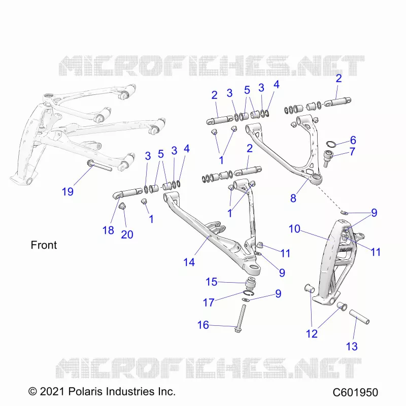 SUSPENSION, CONTROL ARMS, and SPINDLE