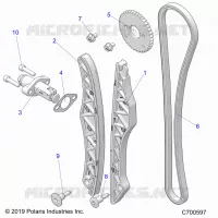LA CADENA DE LEVAS AND TENSIONER