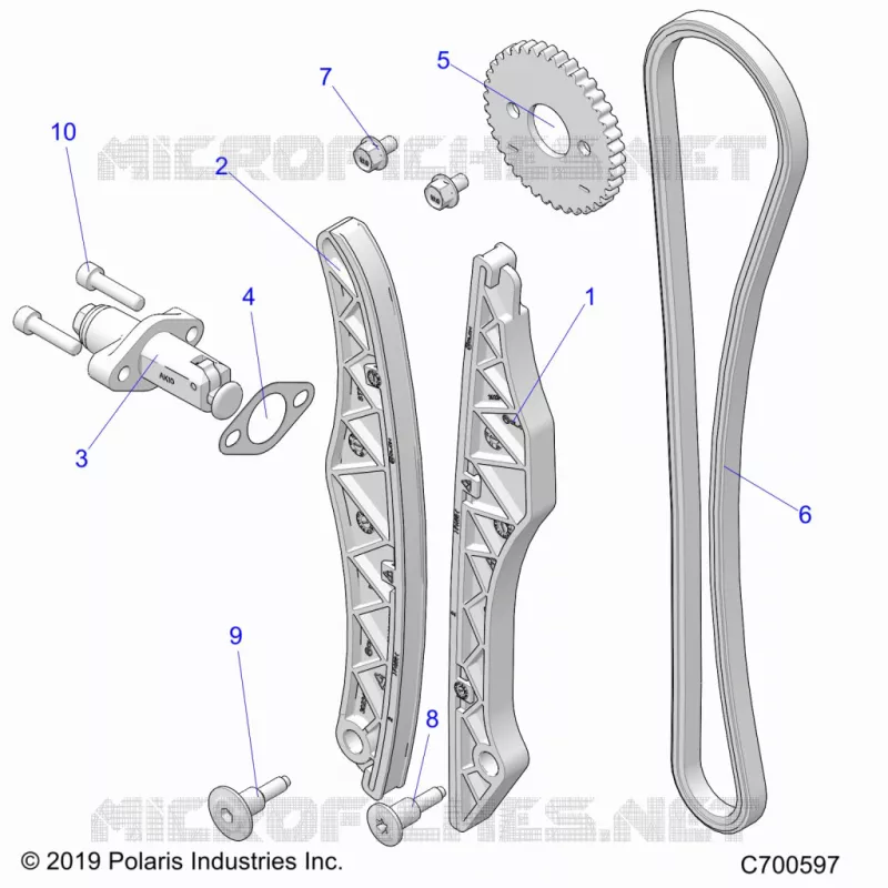 LA CADENA DE LEVAS AND TENSIONER