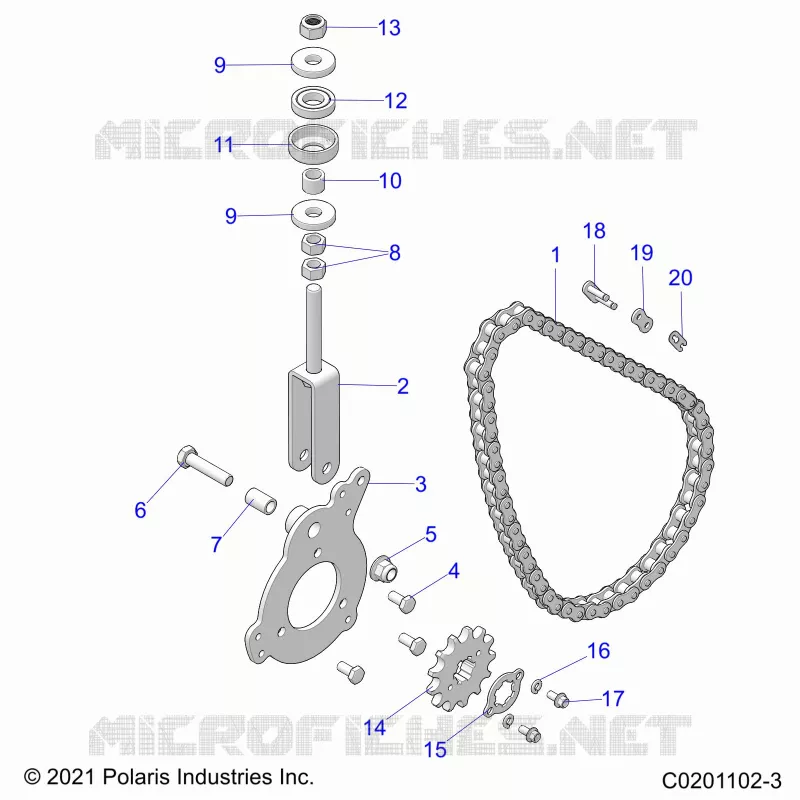 TREN, CHAIN TENSIONER AND SPROCKET