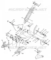brazo oscilante WELD. / CHOQUE TRASERO ASSEMBLY Trail Boss / W928527 (4922892289021A)