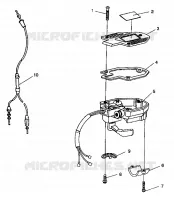 CONTROLES-ACELERADOR ASM./CABLE Trail Boss W938527 (4924072407016A)