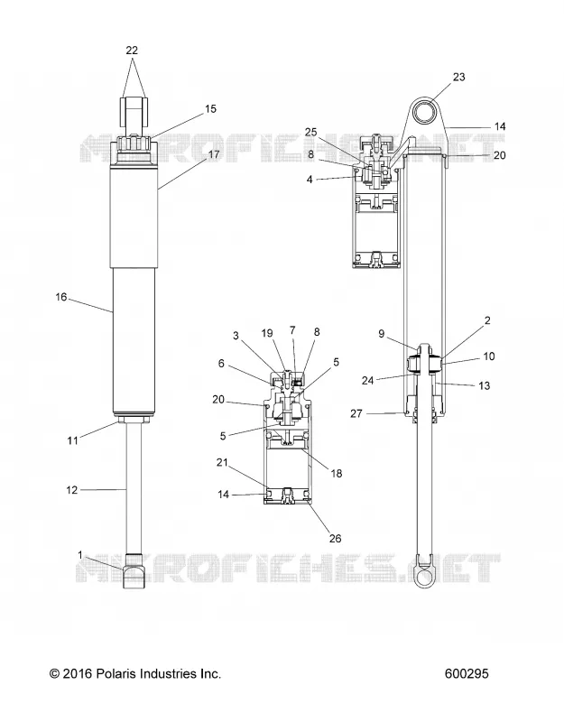 SUSPENSION, SHOCK TRASERO TRACK