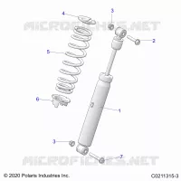 SUSPENSION, SHOCK TRASERO