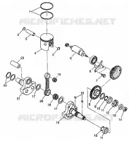 PISTÓN Y CIGÜEÑAL (400L) XPRESS 400L W97CA38C (4939603960D008)