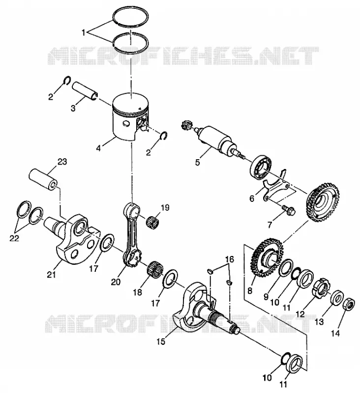 PISTÓN Y CIGÜEÑAL (400L) XPRESS 400L W97CA38C (4939603960D008)