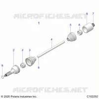 TREN, DRIVE SHAFT, MIDDLE
