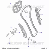 LA CADENA DE LEVAS AND TENSIONER