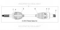 TREN, REAR HALF SHAFT