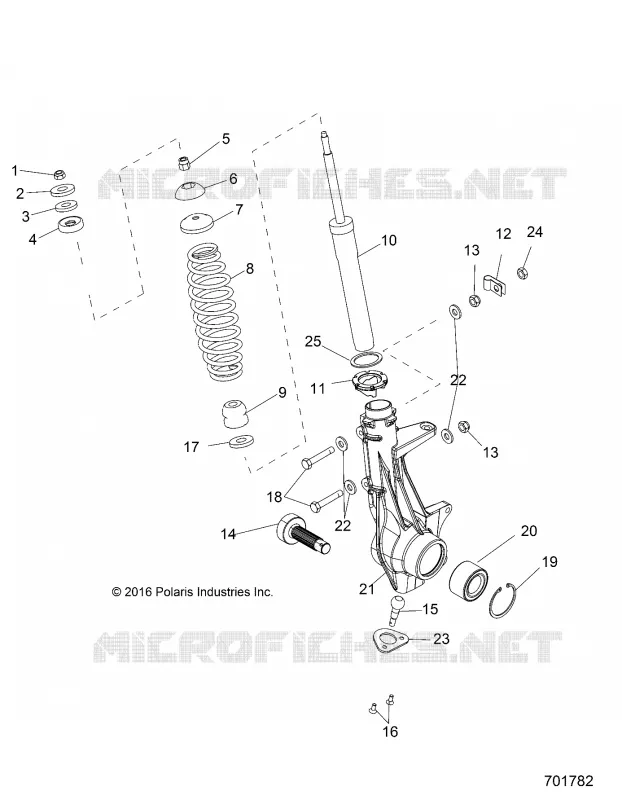 SUSPENSION, PUNTAL DELANTERO