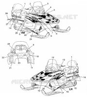 ETIQUETAS ULTRA TOURING 0975378 and EUROPEAN ULTRA TOURING E975378 (4938133813B003)