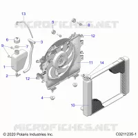 ENGINE, SISTEMA DE REFRIGERACIÃ“N, RADIATOR, FAN & OVERFLOW BOTTLE
