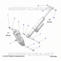 SUSPENSION, MONTAJE DE DESCARGA, REAR SUSP.