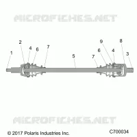 TREN, FRONT HALF SHAFT