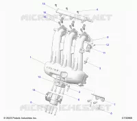 ENGINE, INTAKE MANIFOLD, CUERPO DE MARIPOSA, FUEL RAIL