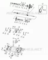 CHASIS, SWING ARM AND REAR AXLE