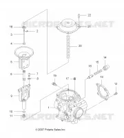 MOTOR, CARBURADOR, UPPER