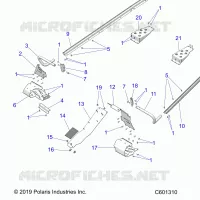 CHASSIS, PROTECCIÃ³N DEL EMBRAGUE, FOOTRESTS, TUNNEL GRIPS