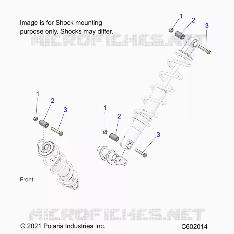 SUSPENSION, MONTAJE DE DESCARGA, REAR SUSP.