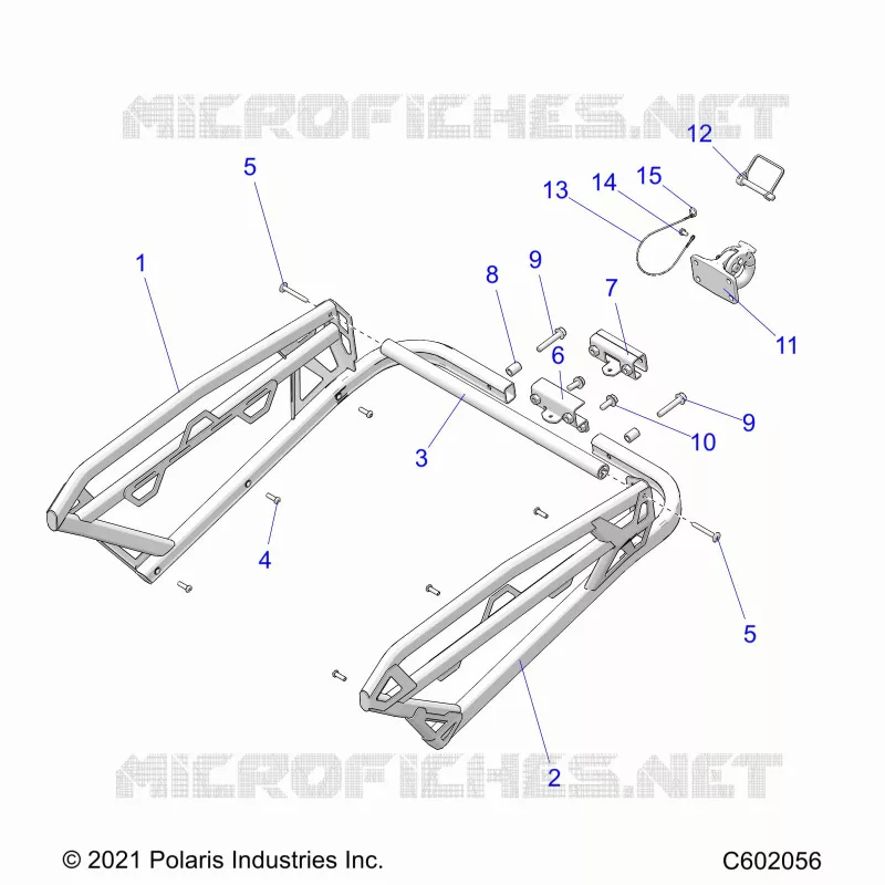 CHASIS, REAR RACK AND HITCH