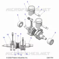 ENGINE, PISTON AND CIGUEÑAL