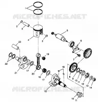 PISTÓN Y CIGÜEÑAL SPORTSMAN 4X4 W968040 (4935943594C013)