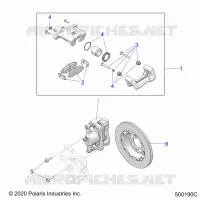 BRAKES, PINZA FRENO DELANTERA