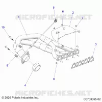 ENGINE, SISTEMA DE ESCAPE, HEADPIPE AND RELATED
