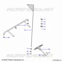 PARACHOQUE, REAR, FLAG, BEACON, AND PASS HANDLE