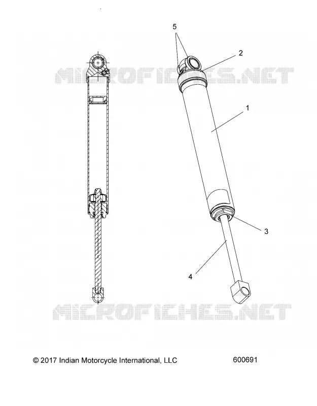 SUSPENSION, SHOCK TRASERO TRACK (SP)