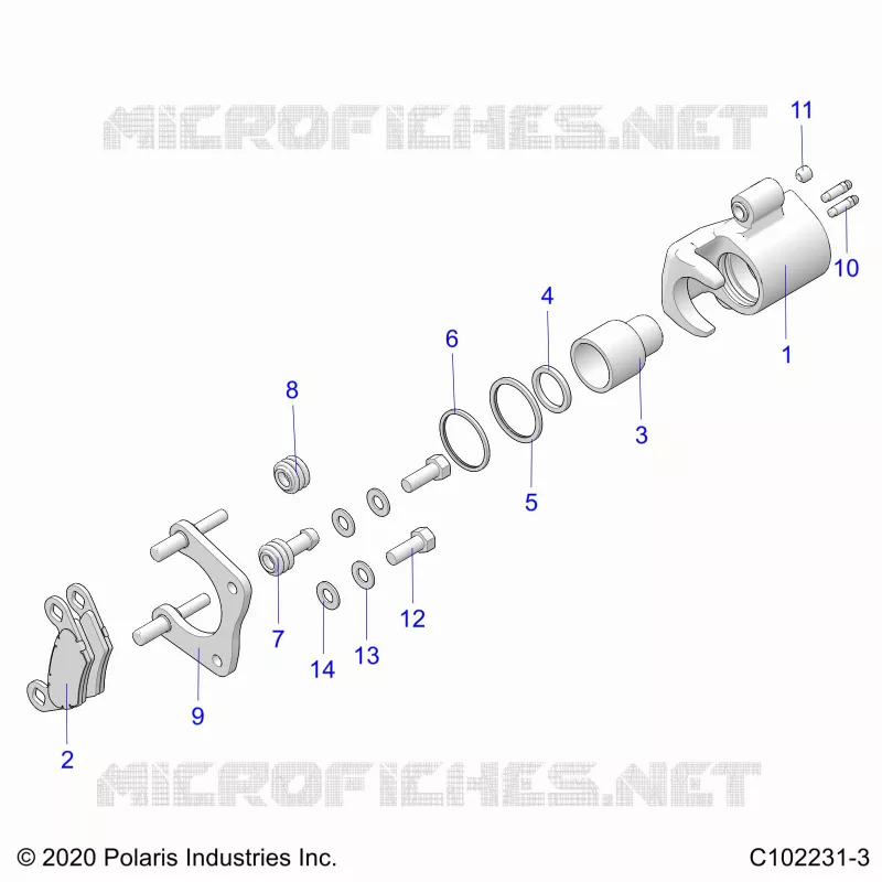 FRENOS, MIDDLE CALIPER