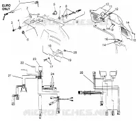 CONSOLA Y CABLE DE MAZO 600 XCR SP 0965677 and EUROPEAN 600 XCR SP E965677 (4932063206A011)