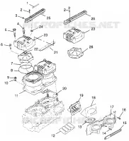 CILINDRO   COLECTOR SLT 700 B964166 AND INTL. SLT 700 I964166 (4933923392B014)