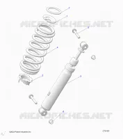 SUSPENSION, REAR MONTAJE DE DESCARGA