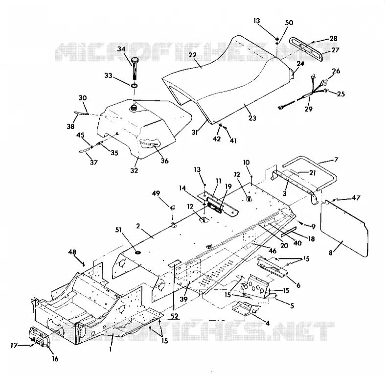 CHASIS AND ASIENTO  Indy Lite and Star Lite (4919311931001A)