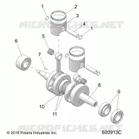 ENGINE, PISTON AND CIGUEÑAL