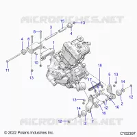 MOTOR, MOUNTING & LONG BLOCK