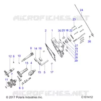 DRIVE TRAIN, PRINCIPAL GEARCASE