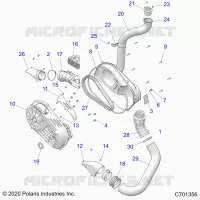 TREN, CLUTCH COVER AND DUCTING