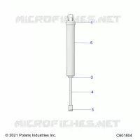 SUSPENSION, SHOCK TRASERO TRACK