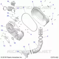 TREN, CLUTCH COVER AND DUCTING