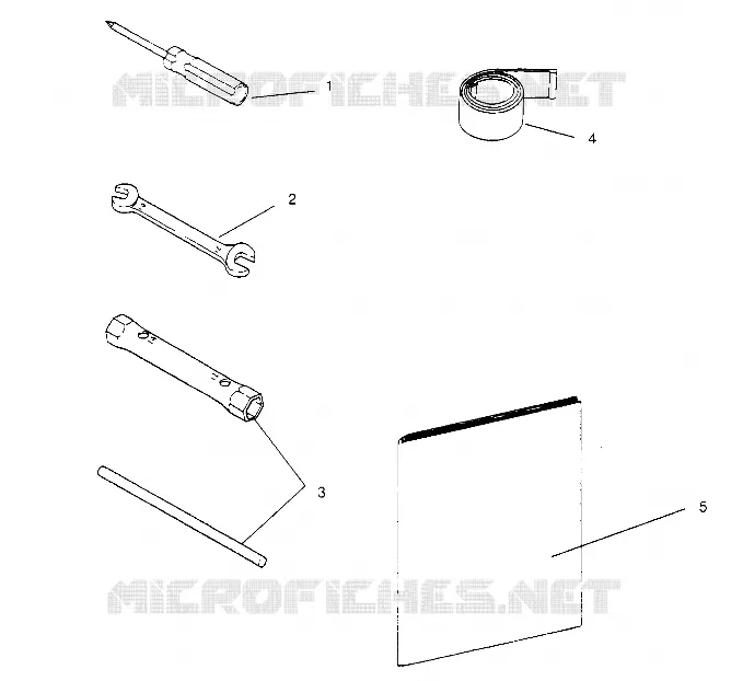 KIT DE HERRAMIENTA SPORT 0950443, SPORT TOURING 0950243  and EUROPEAN SPORT TOURING E (4928822882C010)
