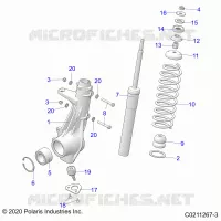 SUSPENSION, PUNTAL DELANTERO