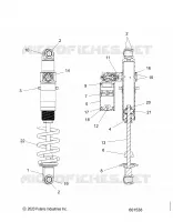 SUSPENSION, SHOCK TRASERO TRACK