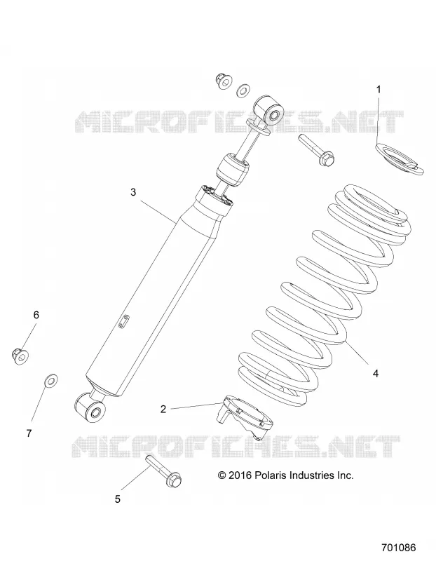 SUSPENSION TRASERA SHOCK MOUNTING