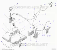 SISTEMA DE COMBUSTIBLE, EVAP FUEL TANK ASM.