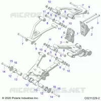 SUSPENSION TRASERA CONTROL ARM, MOUNTING