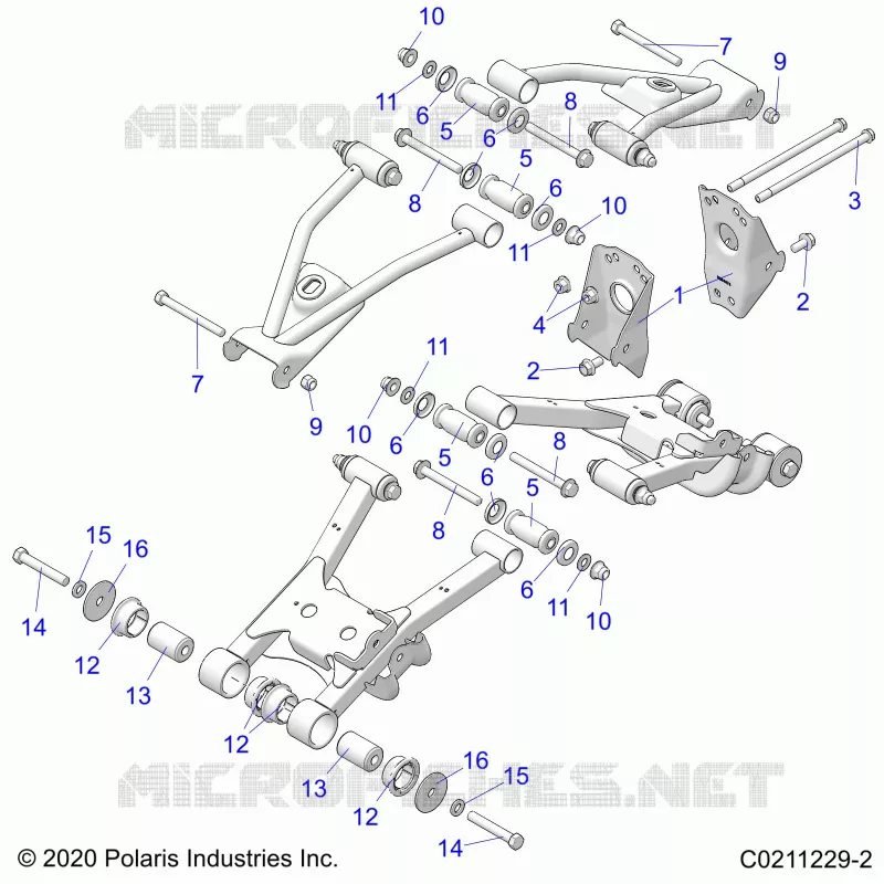 SUSPENSION TRASERA CONTROL ARM, MOUNTING